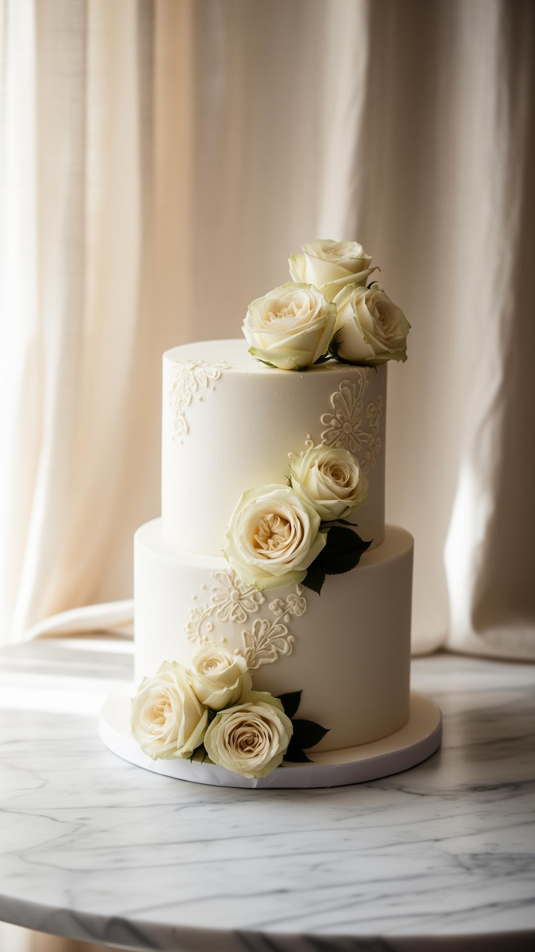 BakerJones custom wedding cake