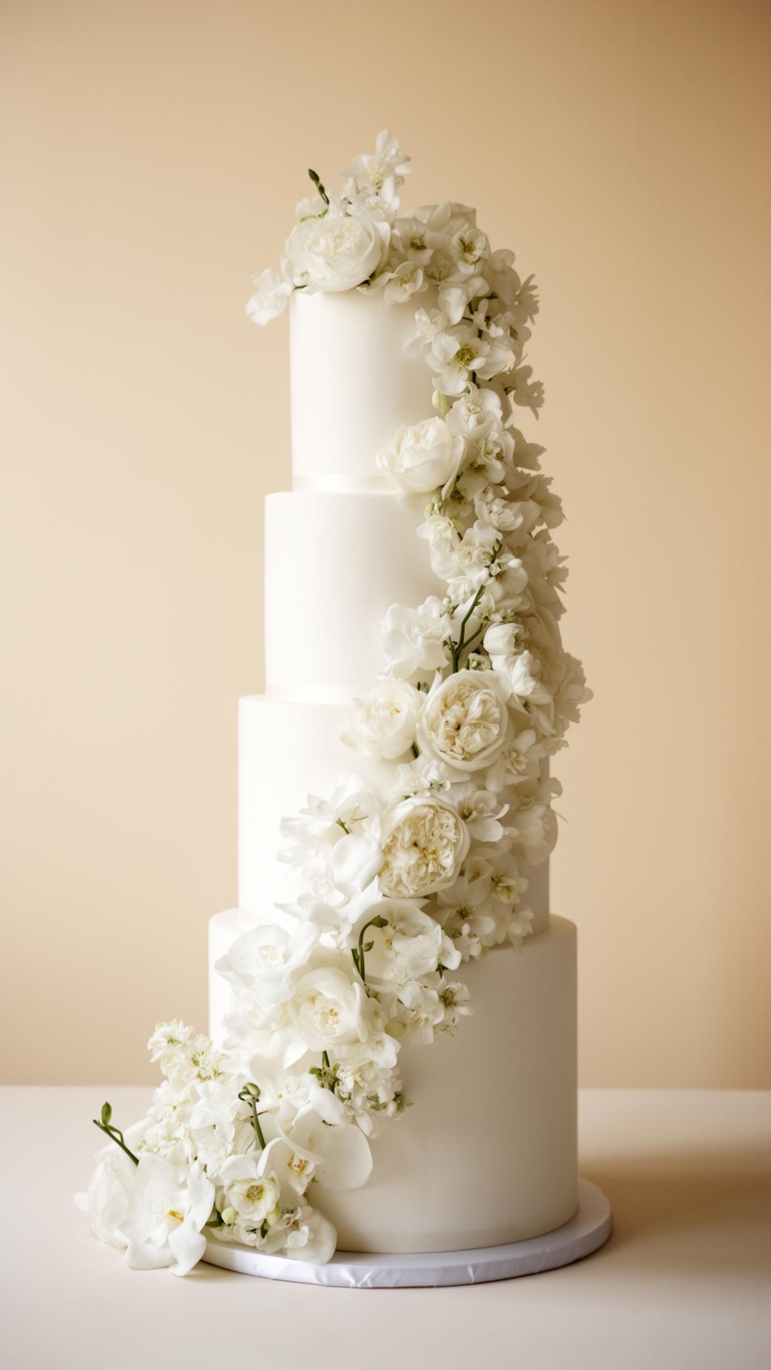 The quiet luxury of single-tier wedding cakes